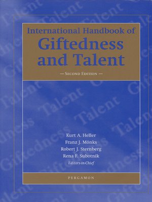 cover image of International Handbook of Giftedness and Talent